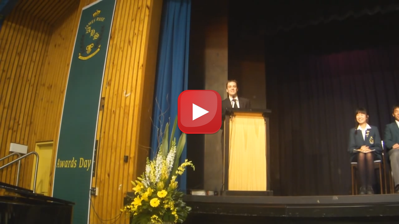 VIDEO: James Ruse Awards Day Speech - Living Your Dreams: What I Wish I ...